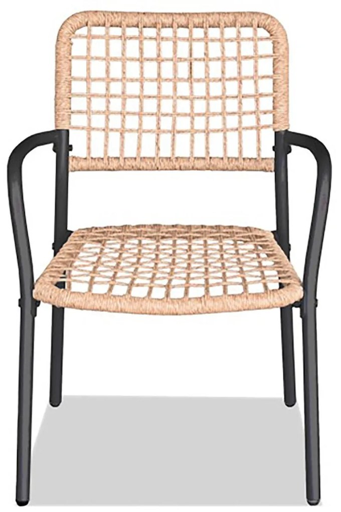 Set mobilier de grădină Abril (natural + antracit) (pentru 2 persoane). 1121234