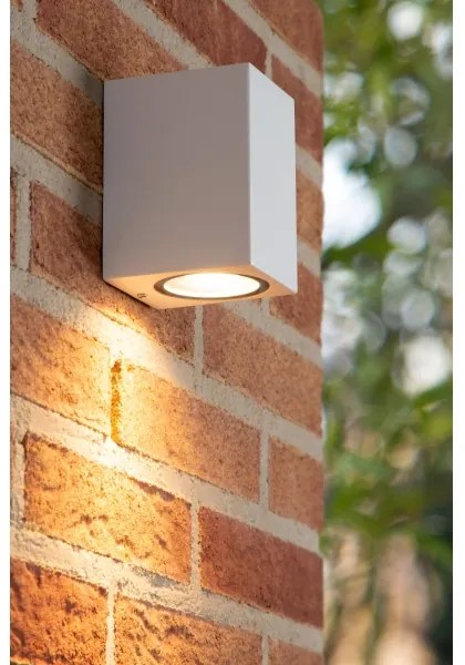 Aplică de exterior ZARO 1xGU10/35W/230V IP44 alb Lucide 69800/01/31