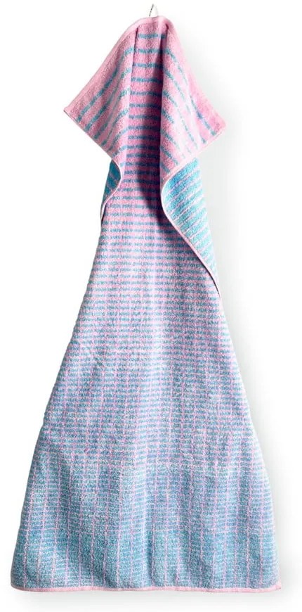 Prosop albastru/roz din amestec de bambus din frotir 50x100 cm Nuance – JUNA