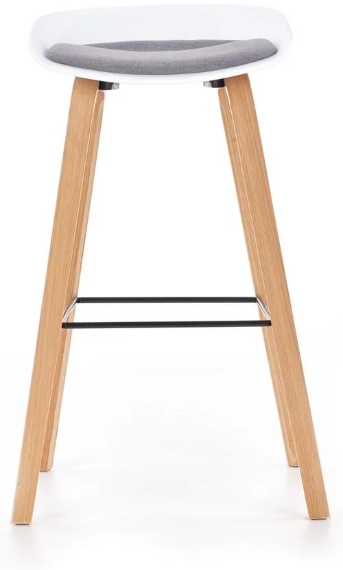 Scaun de bar Edgar, gri/fag