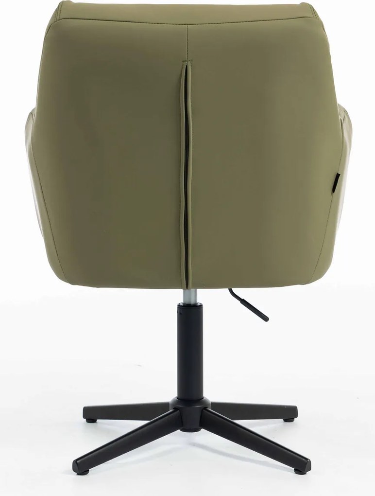 HR840CROSS Scaun Khaki Piele Ecologica Premium Soft cu Bază Neagră