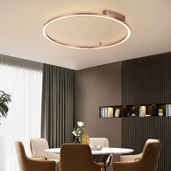 Immax NEO 07325-120C-LED Plafonieră dimabilă FINO 72W/230V 120 cm Tuya roz auriu, cu telecomandă