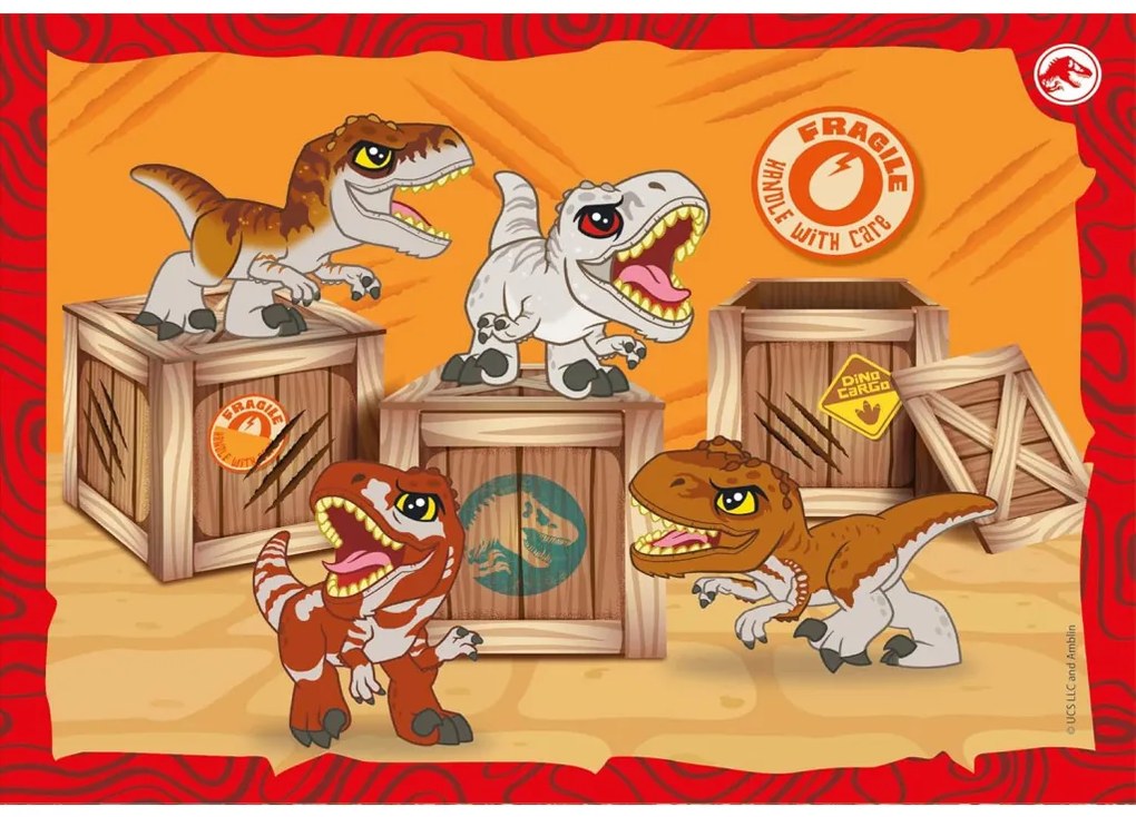 Jurassic World On the Loose 4 az 1-ben puzzle Clementoni