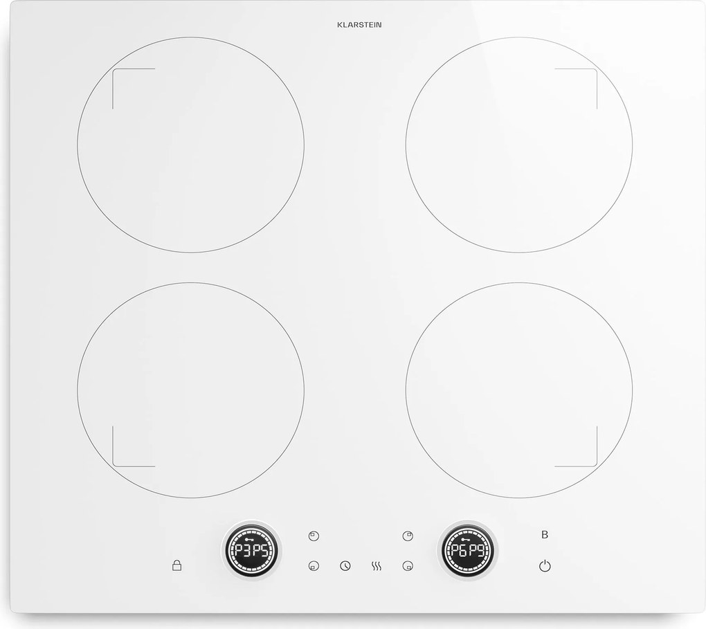 Klarstein Neotouch plită cu inducție | Modernă și puternică | 4 zone de gătit | 9 trepte | 7200 W | 60 cm