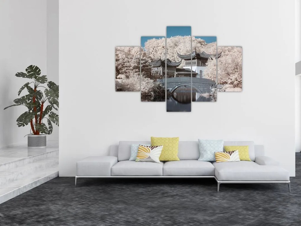 Tablou - pomi înfloriți în Asia (150x105 cm)