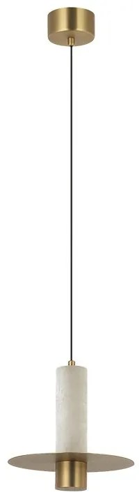 Pendul LED, 7W, 3000K, ALABASTER- BRONZE, ZB-2549