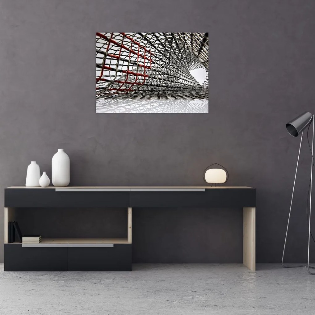 Tablou cu construcție din fier (70x50 cm)