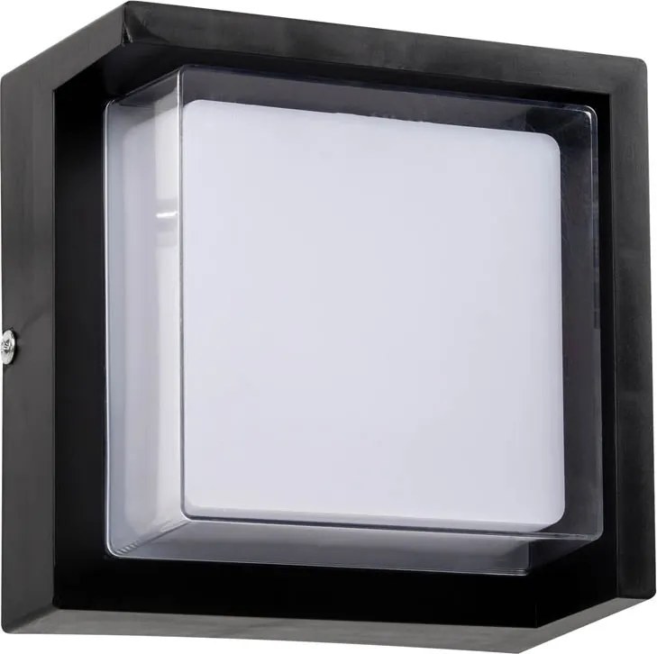 Aplica LED Patrat Erste Siera 12W 6000K IP65 - Corp Iluminat Exterior Modern 170x170x90mm - Rezistent la Apa pentru Fatade, Garaje si Securitate