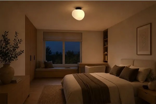 BRILAGI - Plafonieră PEBBLES 1xE27/40W/230V Ø 20 cm neagră