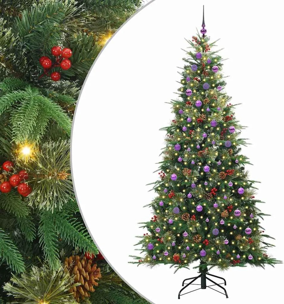 vidaXL Brad de Crăciun artificial cu ramuri articulare Verde 240 cm