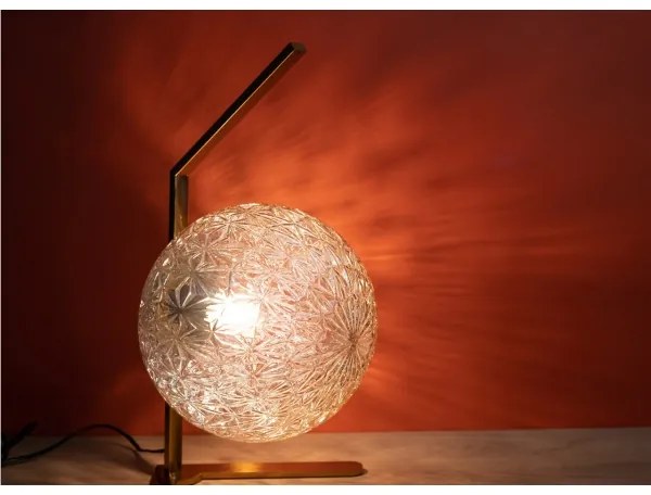 Lampă de masă JUNO 1xE27/7W/230V bej/auriu Klausen 108003