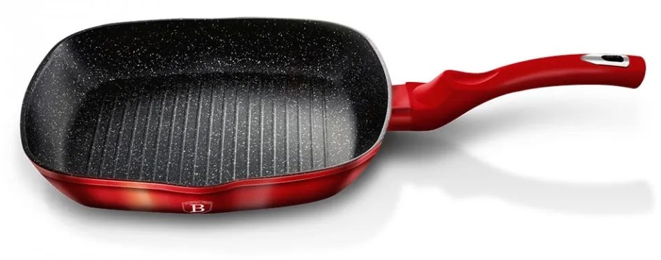Tigaie Grill 28 cm Burgundy Metallic Line Berlinger Haus BH 1271N