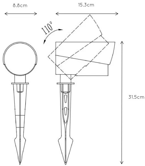 Lampă LED de exterior MANAL LED/13W/230V IP65 Lucide 27897/12/29