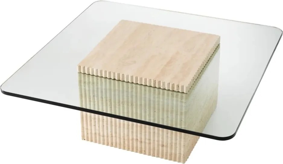 Masuta LUX realizata manual din travertin Brindisi