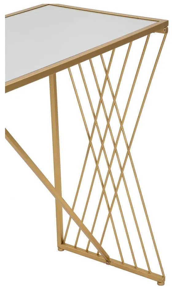 Masă consolă aurie 40x120 cm Easy – Mauro Ferretti