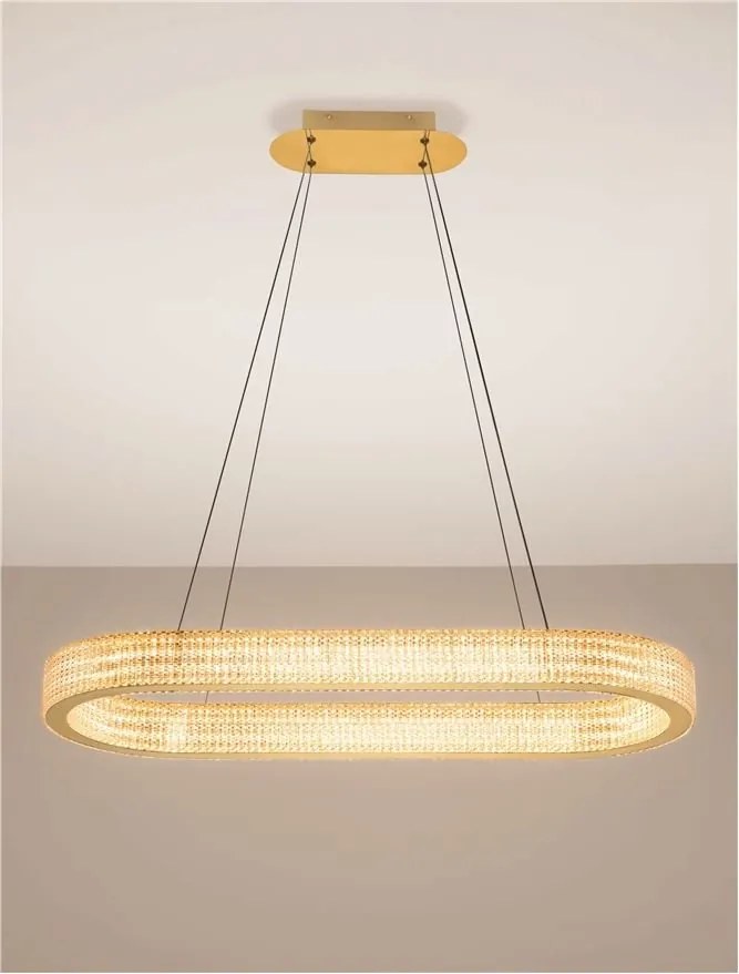 Lustra LED suspendata deosebita KLEPSIDRA, 90x30cm