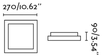 FARO 62983 - Plafoniera TOLA 1 1xE27/20W/230V