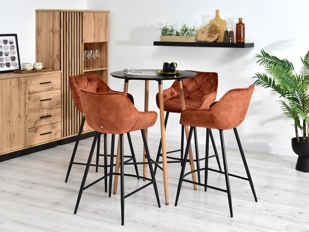 Scaun Lars (cupru + negru). Promo -16%. 1110717