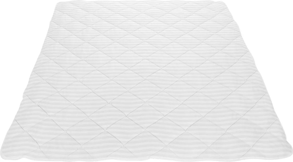 Pilota Alcam Damasc White Line 140x200 cm, umplutura cu bumbac, 300 g/mp