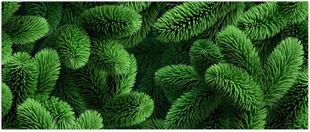 Tablou - Ramuri de conifere (120x50 cm)