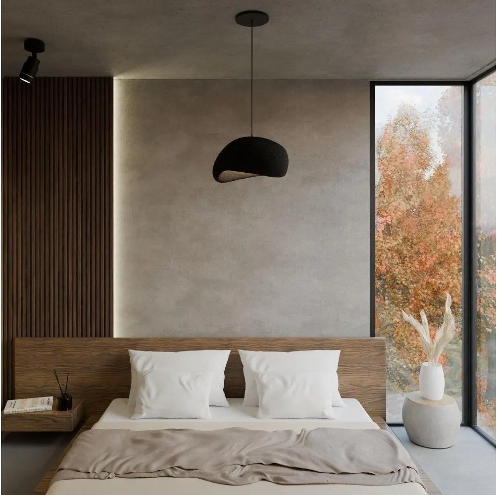 Brilagi - Lampă suspendată pe cablu WABI SABI 1xE27/40W/230V Ø 35 cm negru