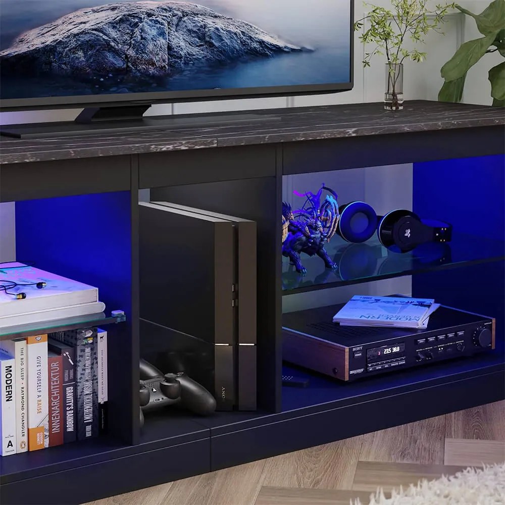 Suport TV cu iluminare LED decorativa