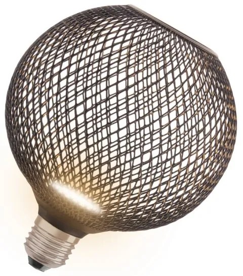 Bec LED Osram DECOR FLAT G125 E27/3,5W/230V 2700K negru