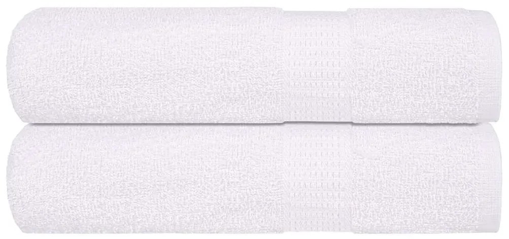 vidaXL Prosoape de mână 2 buc Alb 50x100 cm 360 g/m² 100% bumbac