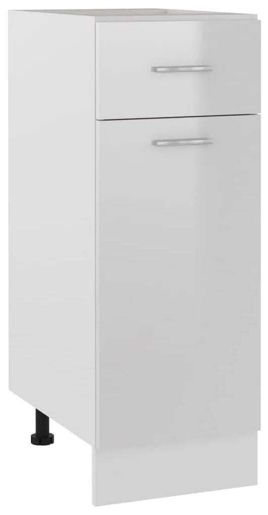 vidaXL Dulap inferior cu sertar “Lyon” alb lucios 30x46x81,5cm