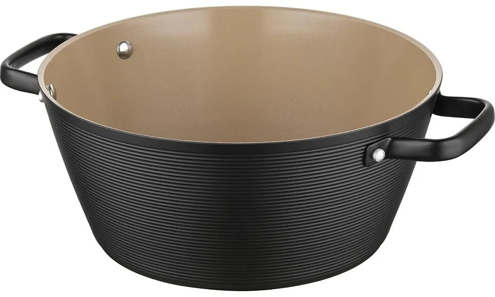 Florina Oală din aluminiu Carina Black 5,2 l, 28 cm, diam. 28 cm