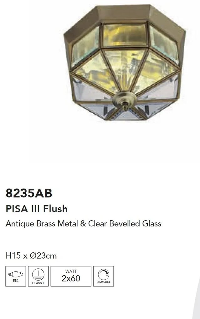 Plafoniera design decorativ Pisa III 2L