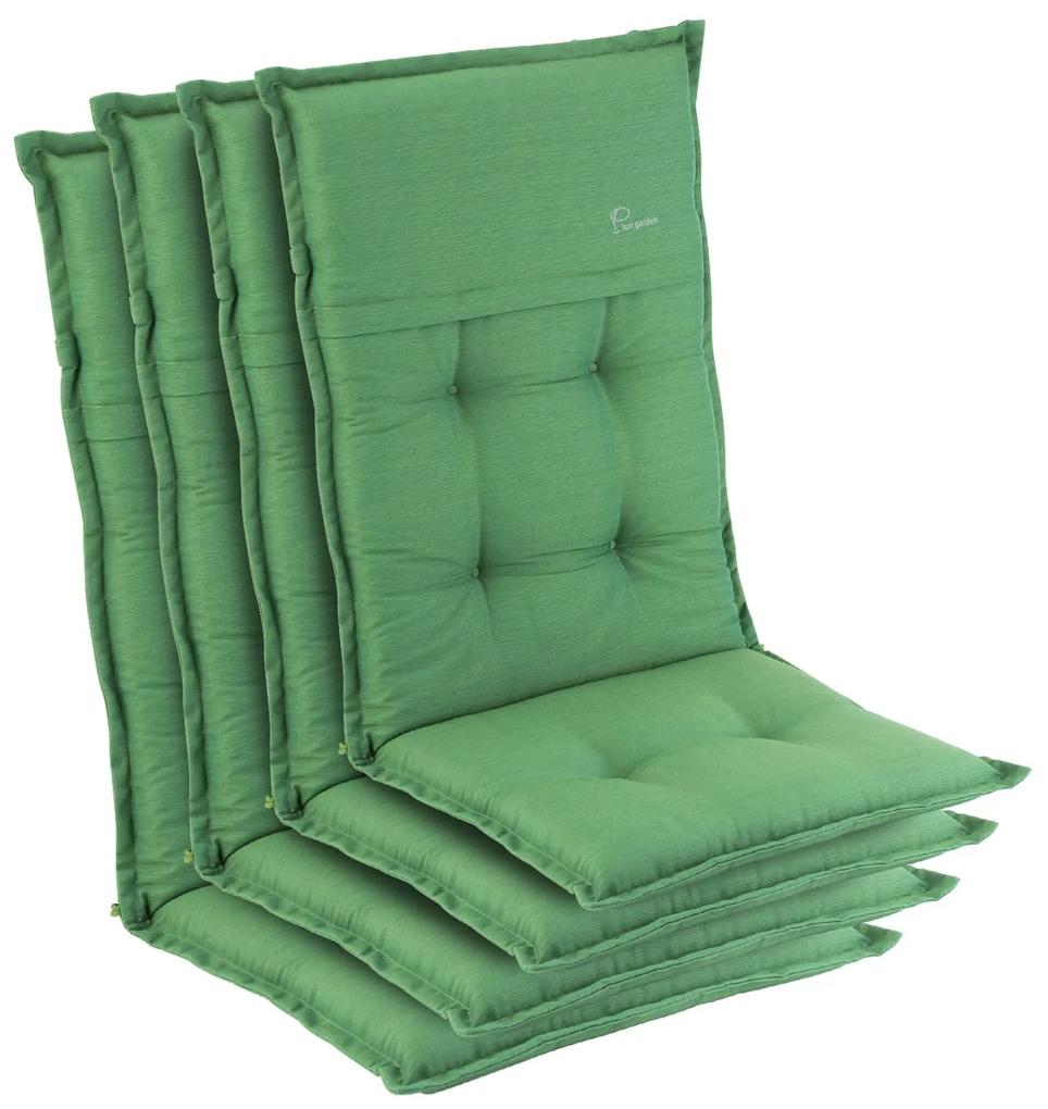 Coburg, pernă, pernă pentru fotoliu, spătar înalt, pernă scaun de grădină, poliester, 53 × 117 × 9 cm, 4 x pernă
