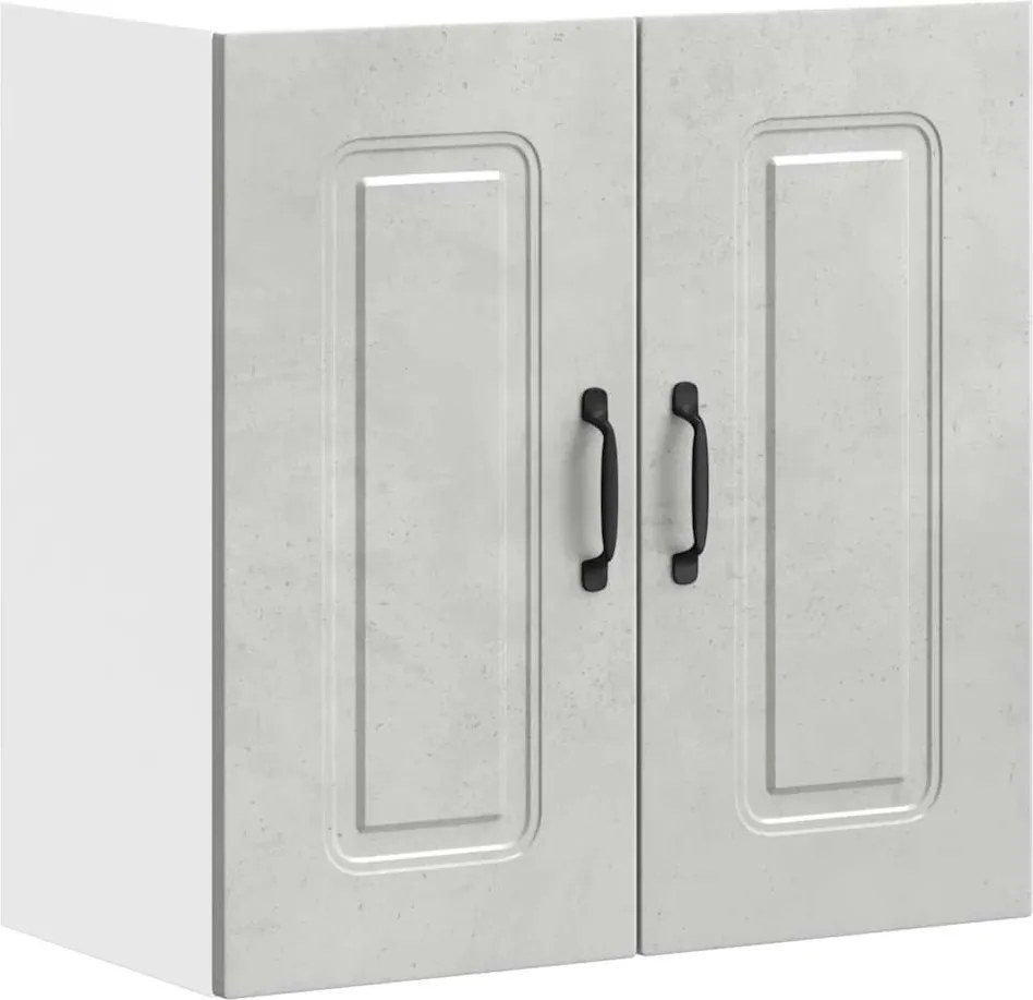 vidaXL Dulap de bucătărie „Kalmar” Lemn prelucrat gri beton