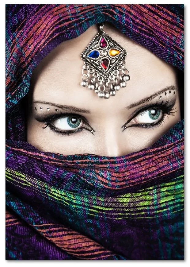 Tablou din Sticlă femeie indiană