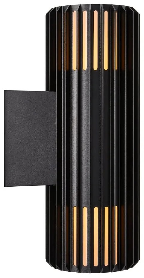 Aplica de perete exterior design nordic IP54 Aludra negru