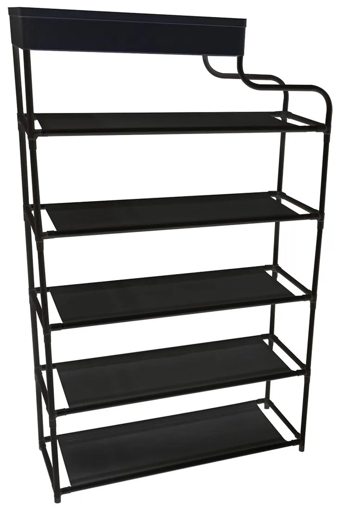 Pantofar, Naimeed D5548, raft incaltaminte, polita multifunctionala, 100 x 22 x 60 cm, negru