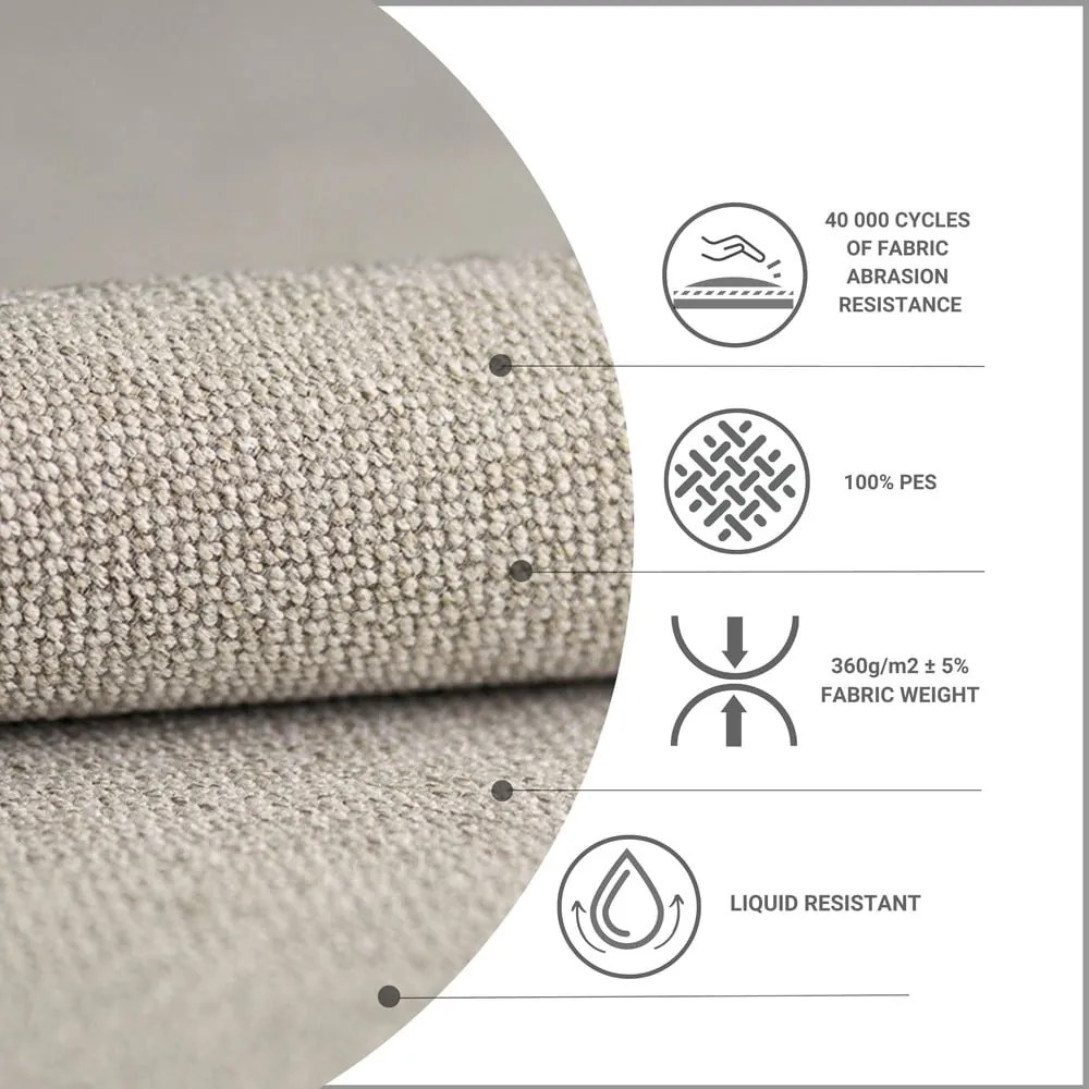 Pat boxspring bej cu spațiu de depozitare 180x200 cm Novento – Maison de Rêve