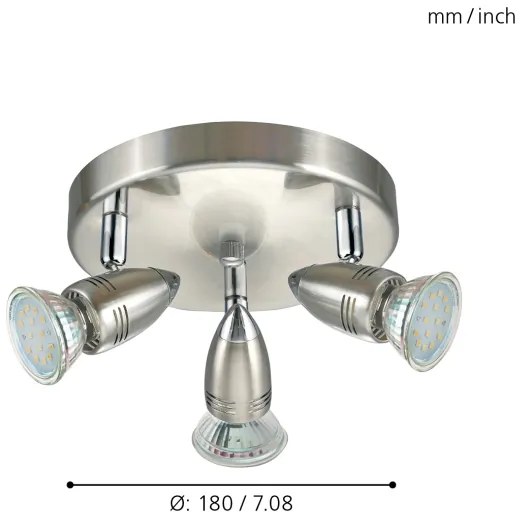 Eglo 95824 - LED Lampa spot MAGNUM LED 3xGU10-LED/3W/230V