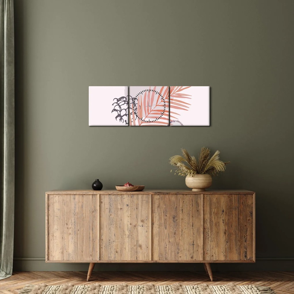 Tablou - Minimalism violet N⁰3 (cu ceas) (90x30 cm)