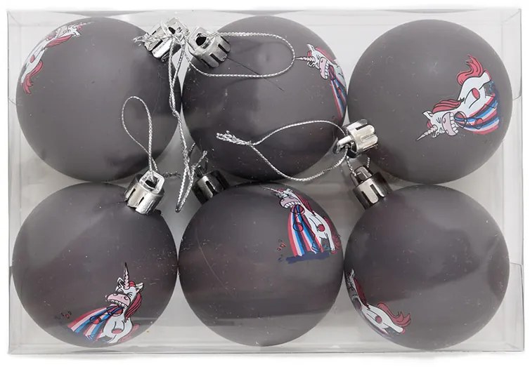 Set ornamente de Crăciun UNICORN, 6 buc - mai multe variante