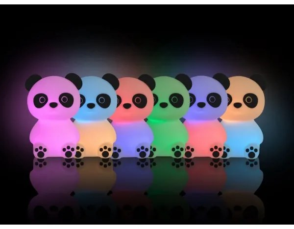 Lampă LED RGB tactilă dimabilă pentru copii MegaLight PADDY PANDA LED/5V