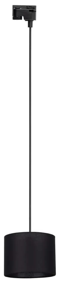 Lustră pe cablu pentru sistem de șină TRACER 1xE27/15W/230V d. 20 cm negru