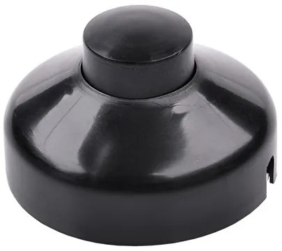 Intrerupator rotund pe fir 1A, negru, Rebel