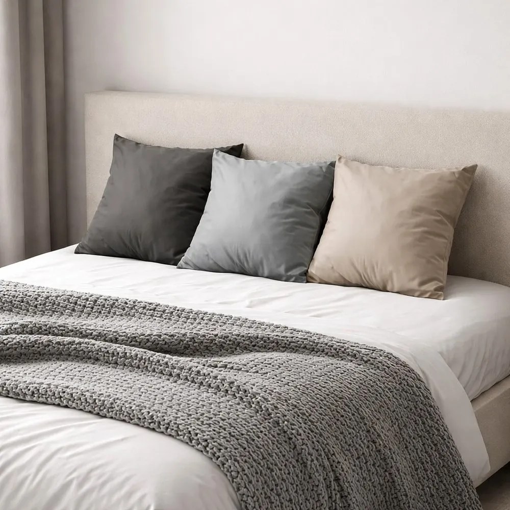 Față de pernă din satin de bumbac