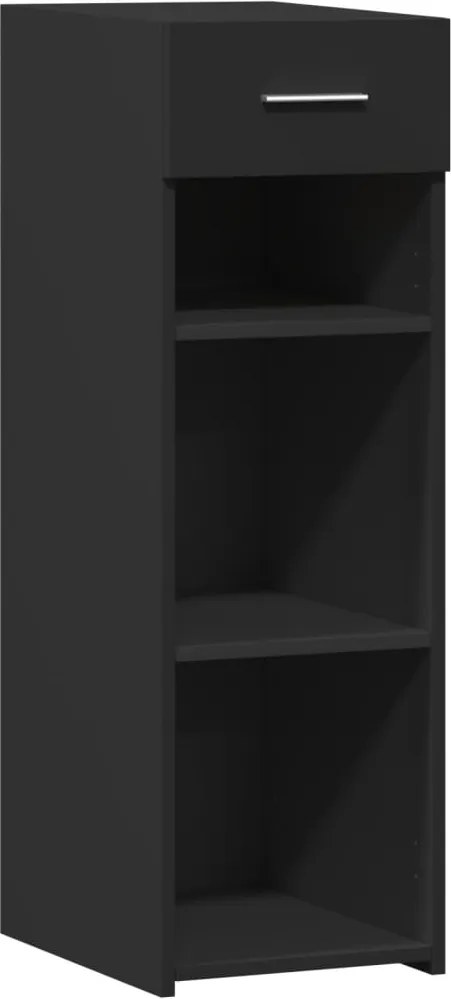 vidaXL Dulap, negru, 30x42,5x93 cm, lemn prelucrat