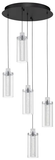 Lustra cu 5 pendule LED design modern LUNE