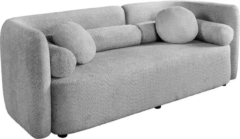 Canapea moderna, Tesatura Boucle, Gri, ART DECO 200cm, A-44508 VC