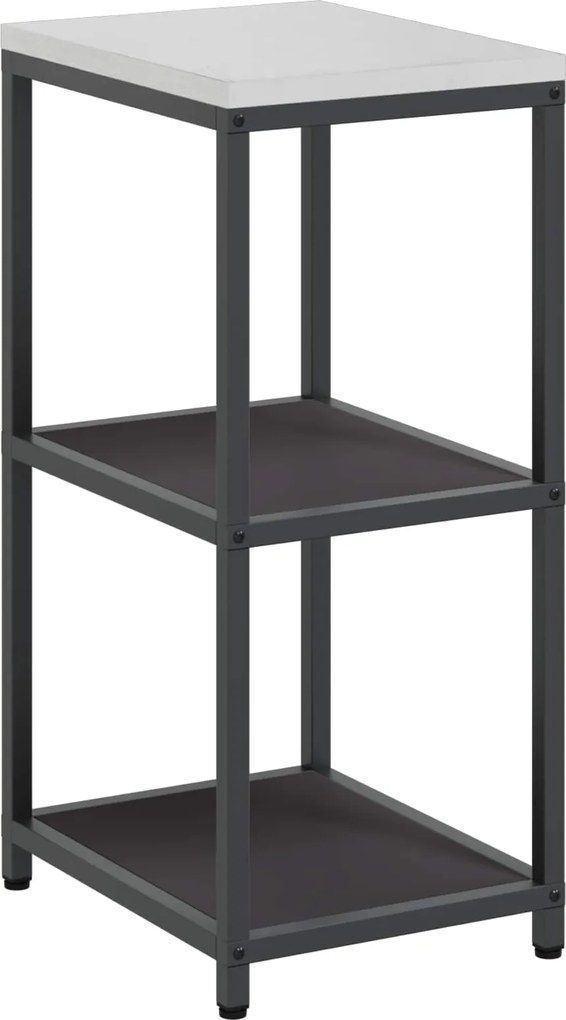 vidaXL Depozitare pentru bucătărie cu raft Negru 60 x 50 x 92 cm Oțel