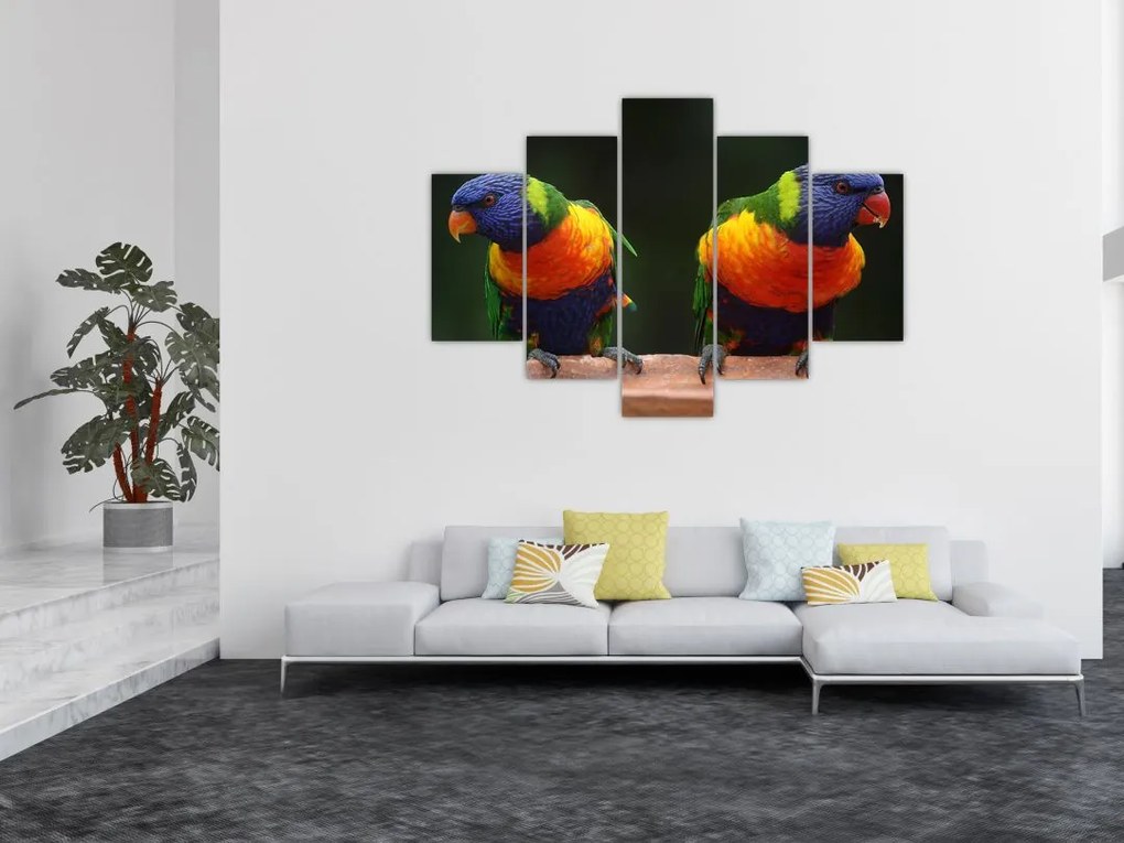 Tablou cu papagali (150x105 cm)