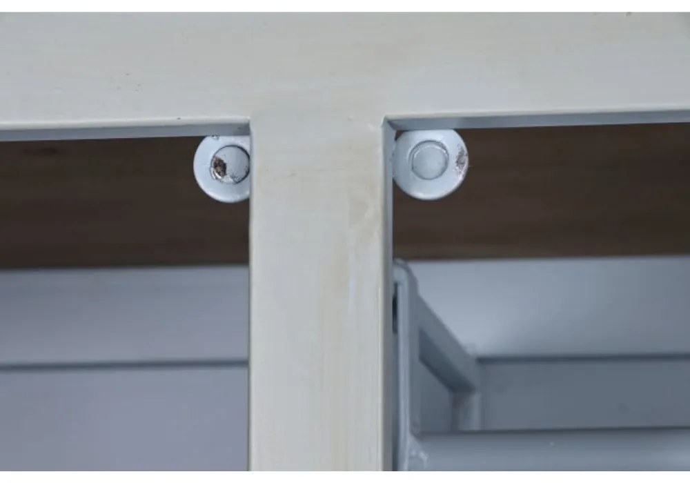 Dulap turcoaz, din metal, stil industrial, Cargo